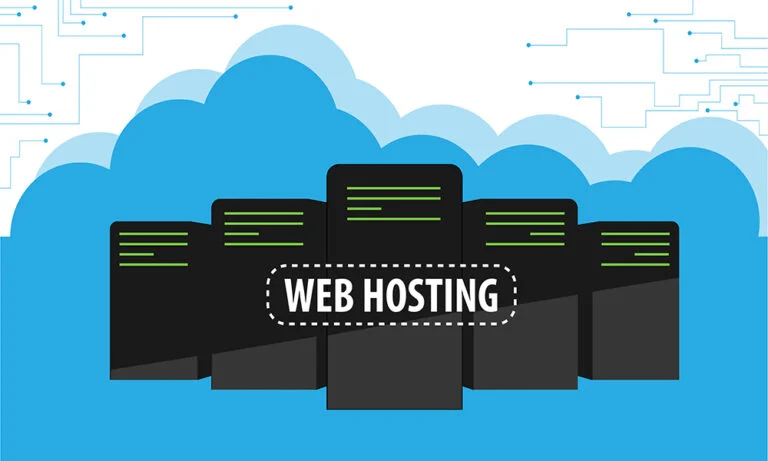 Infographic explaining what web hosting is