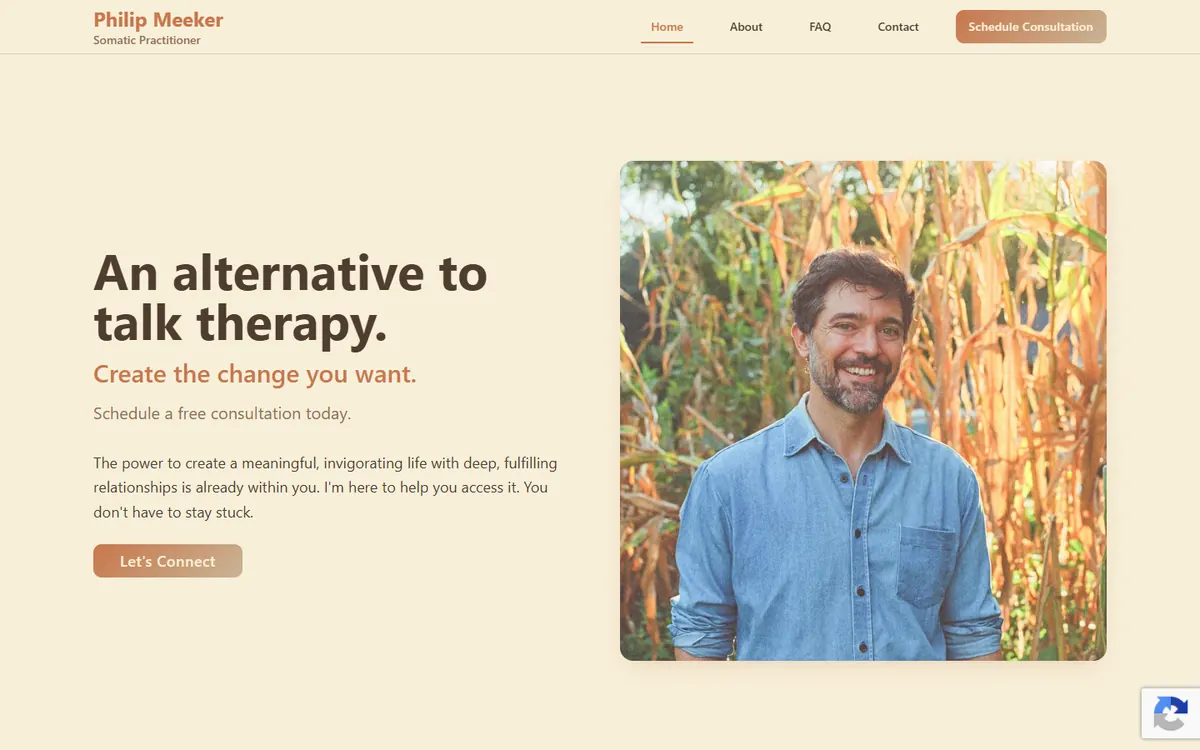 Philip Meeker Somatics website homepage